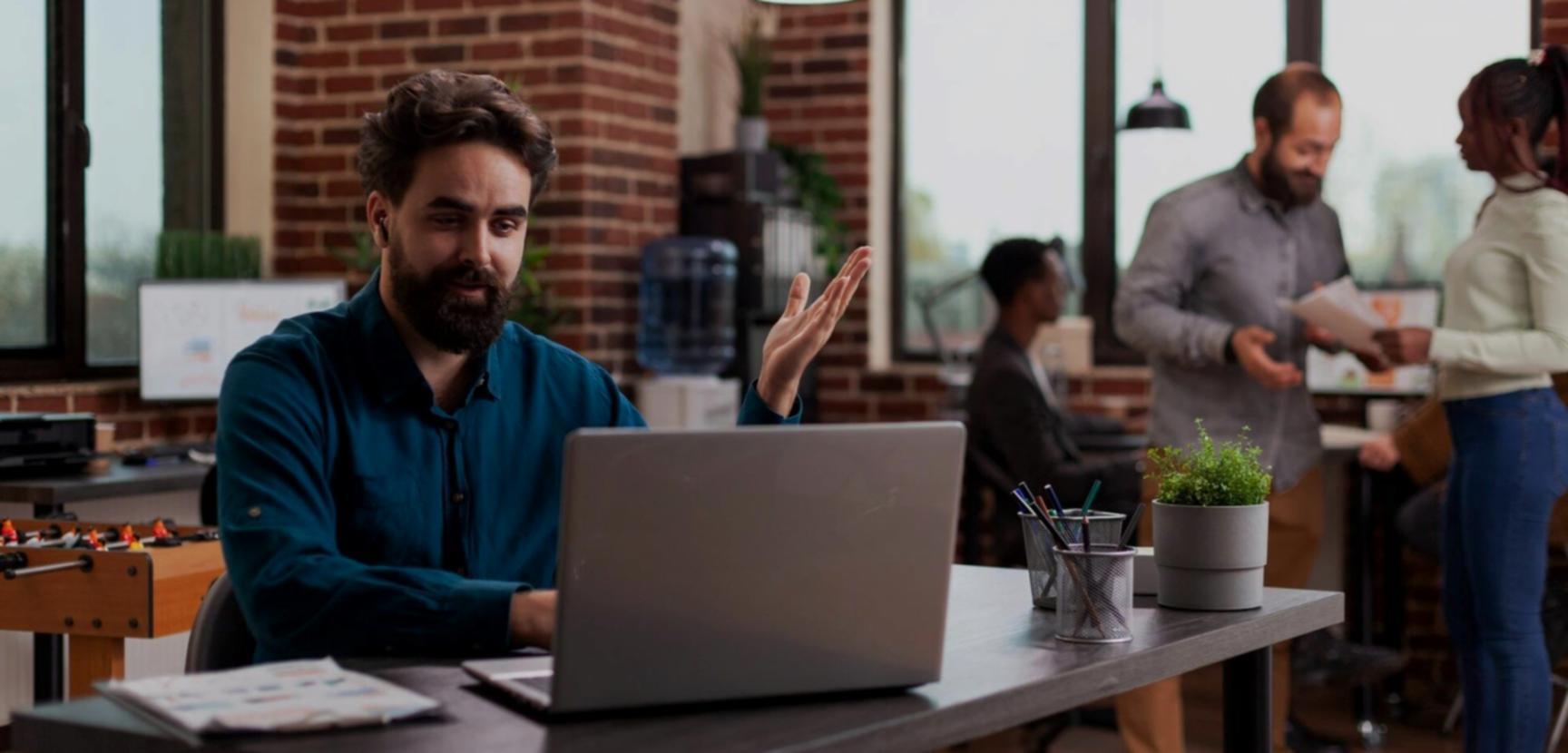 Family reviewing financial documents together